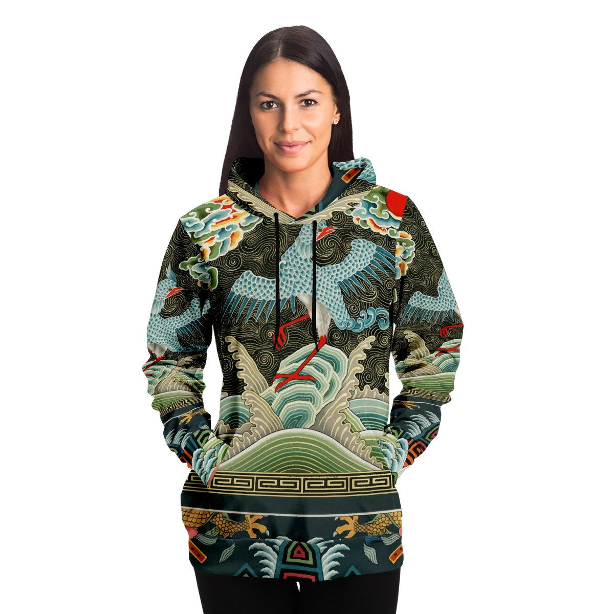 Chinese crane Hoodie female
