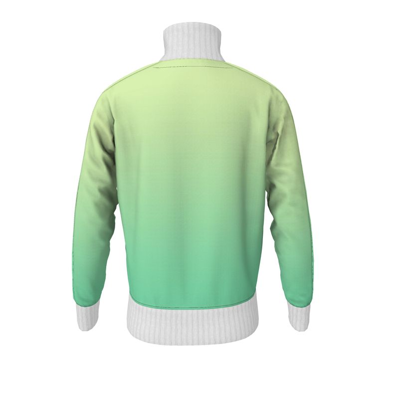 Green and lemon Mens Tracksuit Jacket