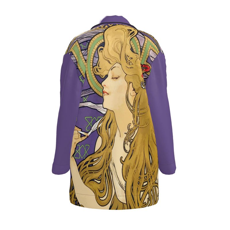 Art nouveau silk or pima cotton pajama top