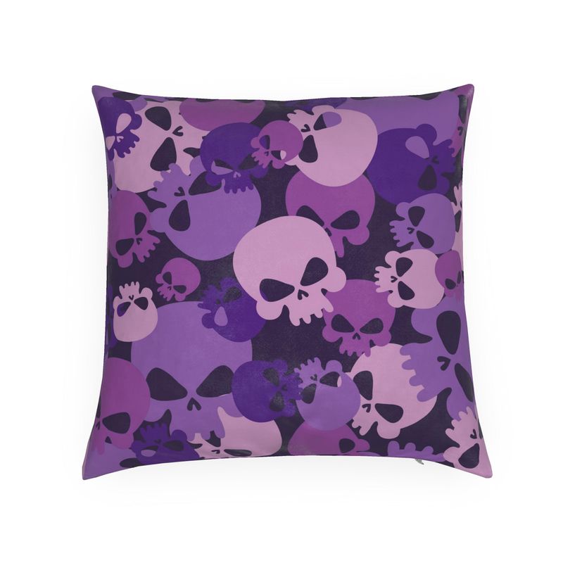Luxus-Kissen im Retro-Totenkopf-Design 