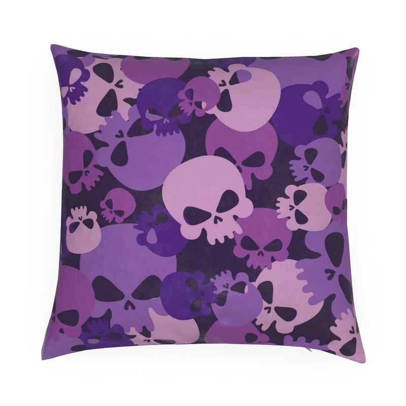 Luxus-Kissen im Retro-Totenkopf-Design 