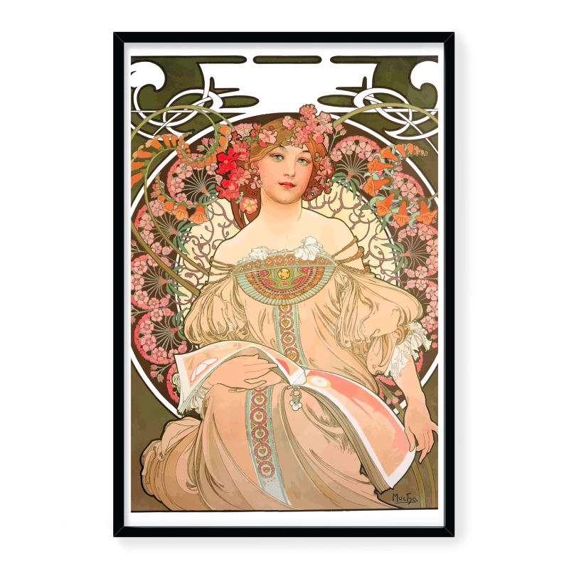 Alphonse Mucha Vintage Art Print