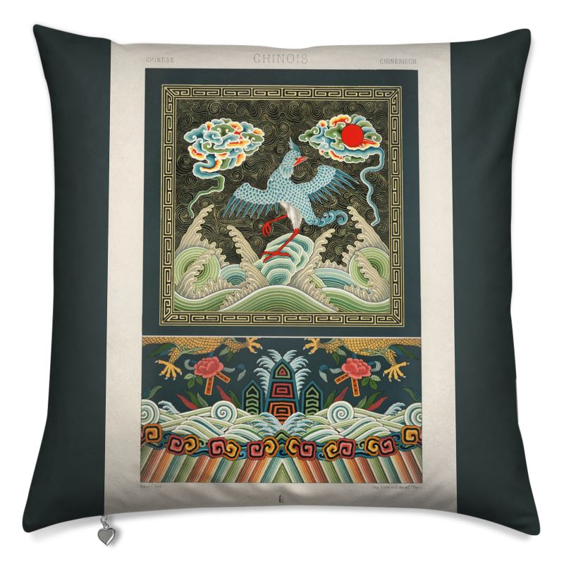 Cushion Cover - Art Nouveau Vintage Chinese