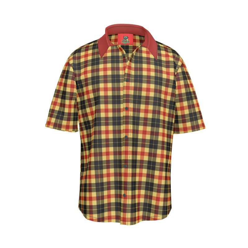 Tartan Short Sleeve Shirt, Linen Shirt, Silk Shirt, Pima Cotton