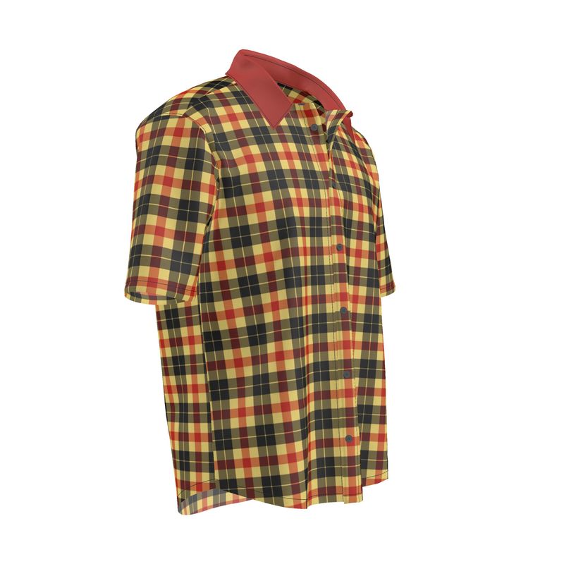 Tartan Short Sleeve Shirt, Linen Shirt, Silk Shirt, Pima Cotton