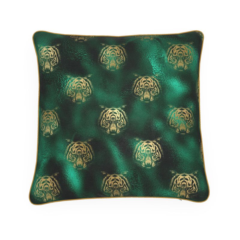 Cushion Cover with insert - Emerald Tiger