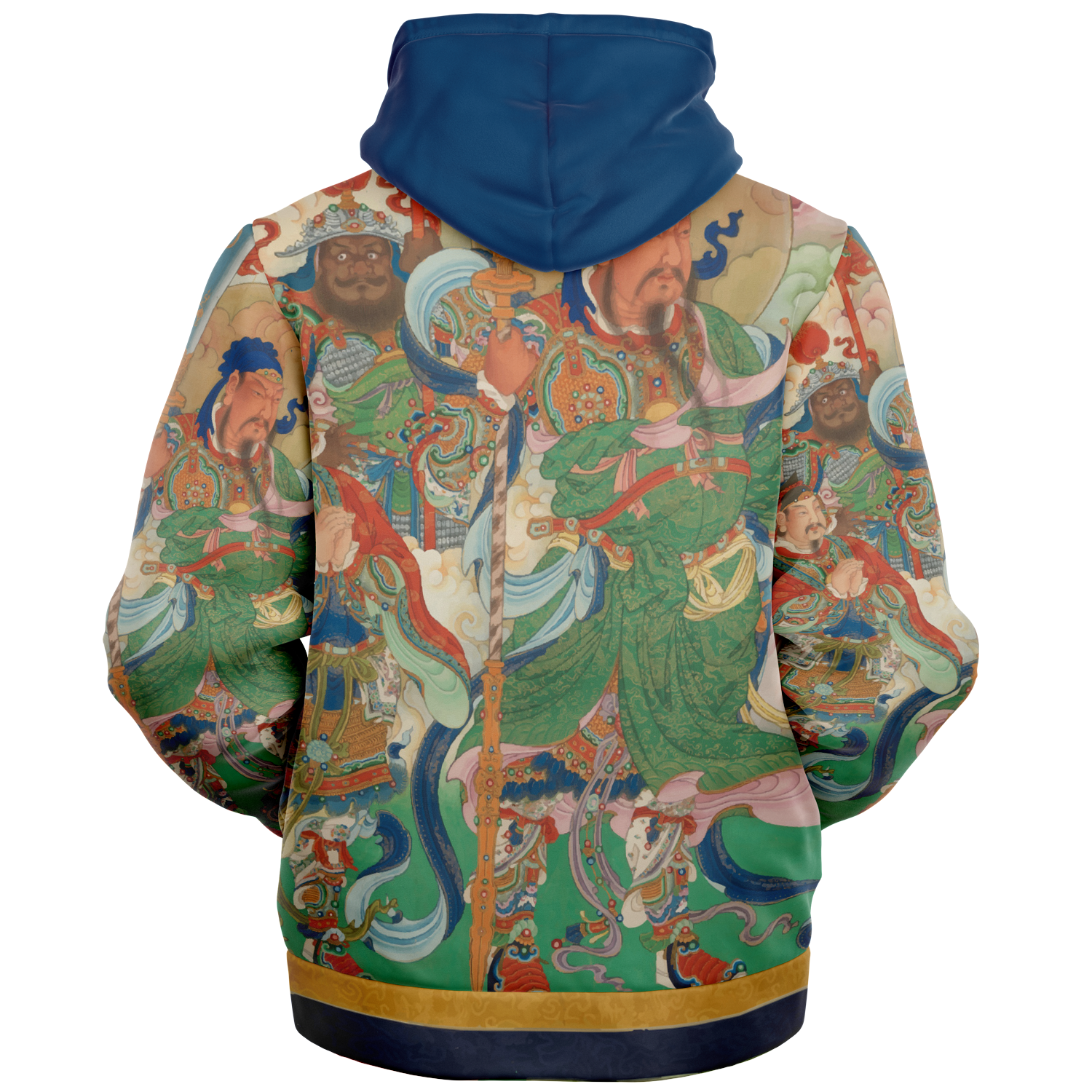 Vintage Asian Art Micro-Fleece Hoodie