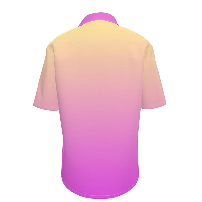 Short Sleeve Shirt, Cherry Skulls Retro Bowling Shirt