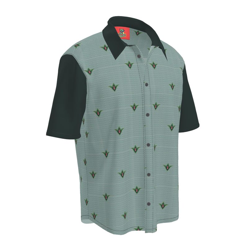 Art Deco Short Sleeve Bowling Shirt