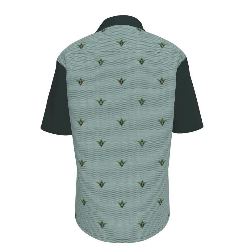 Art Deco Short Sleeve Bowling Shirt
