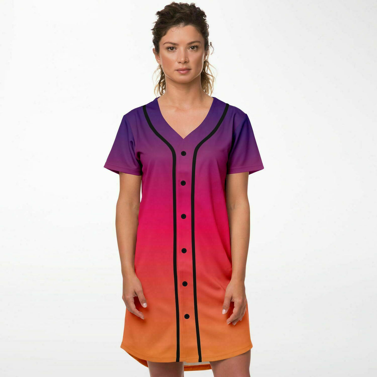 Baseball Jersey Dress - Midnight sunset