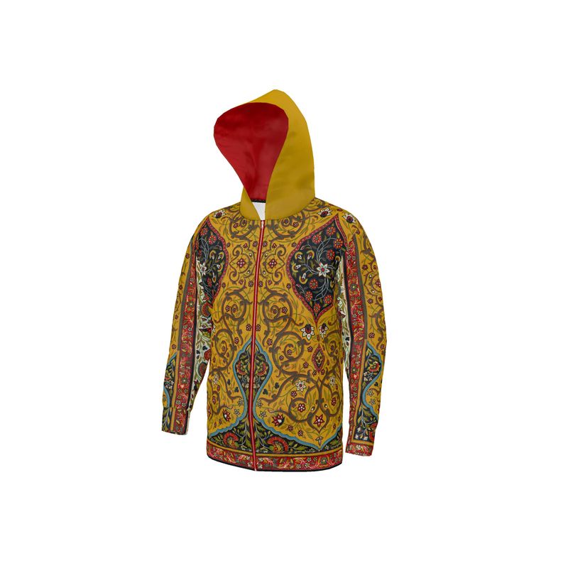 Art Nouveau Fleece Hoodie with Persian Art