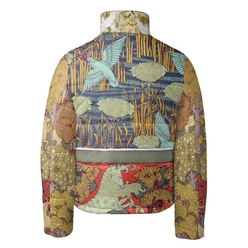 Art Nouveau Puffer Jacket With Eco Ocean Filling