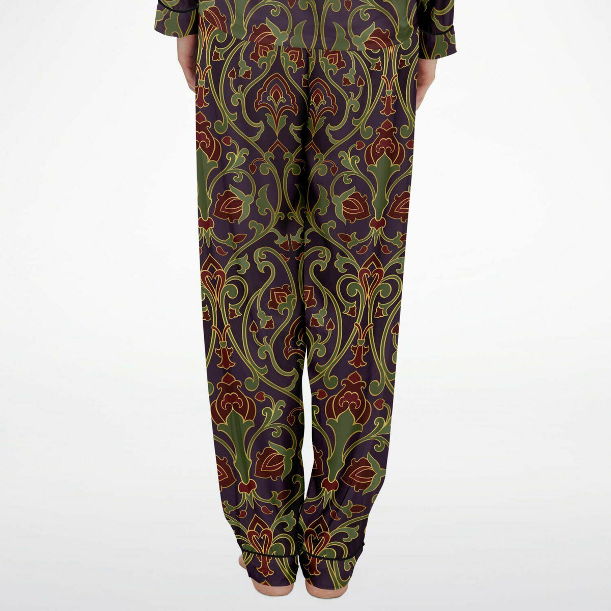 Art Deco Satin-Pyjama für Damen 