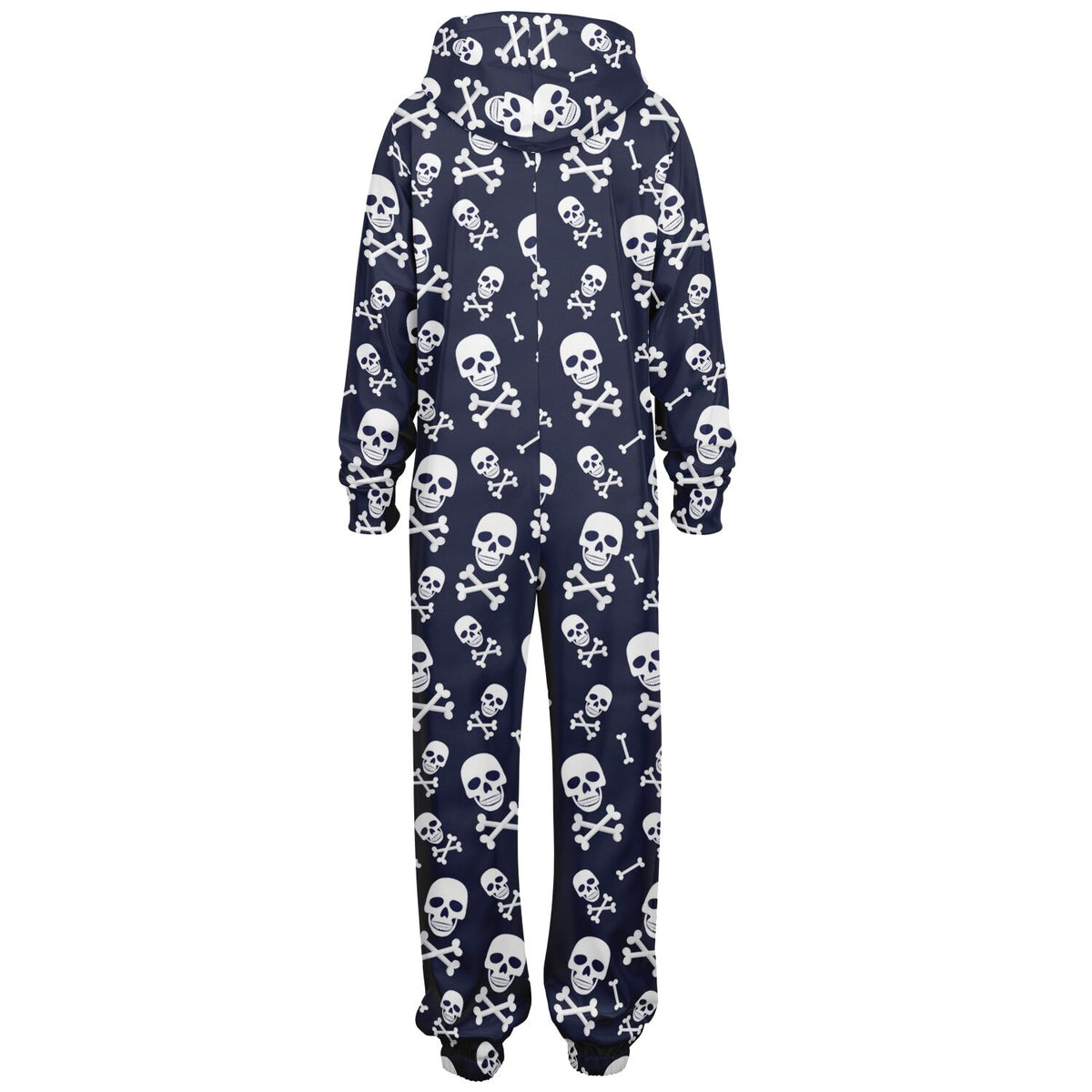 Skull and Bones Loungewear Jumpsuit, All in one Jumpsuit, Gothic, Makabre 