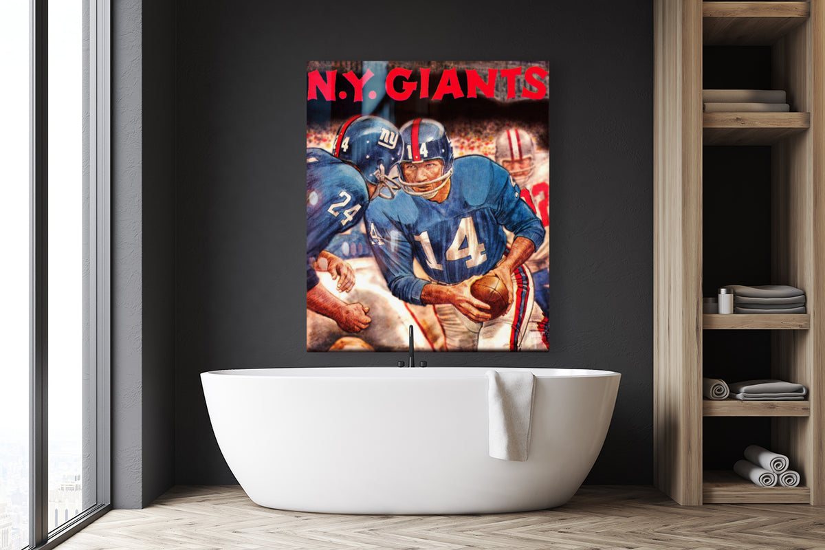 Wandkunst mit Football-Motiv von New York Giants
