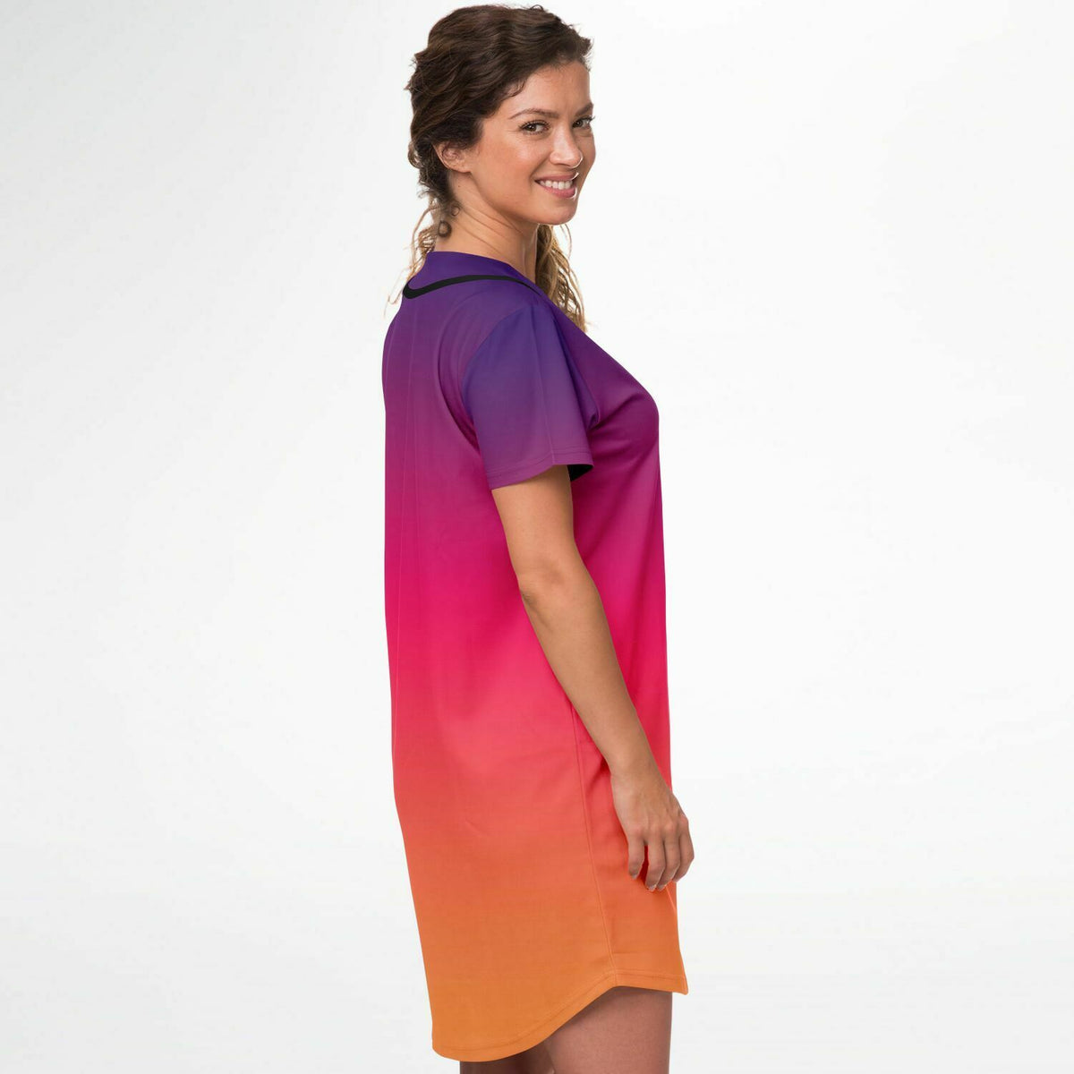 Baseball Jersey Dress - Midnight sunset