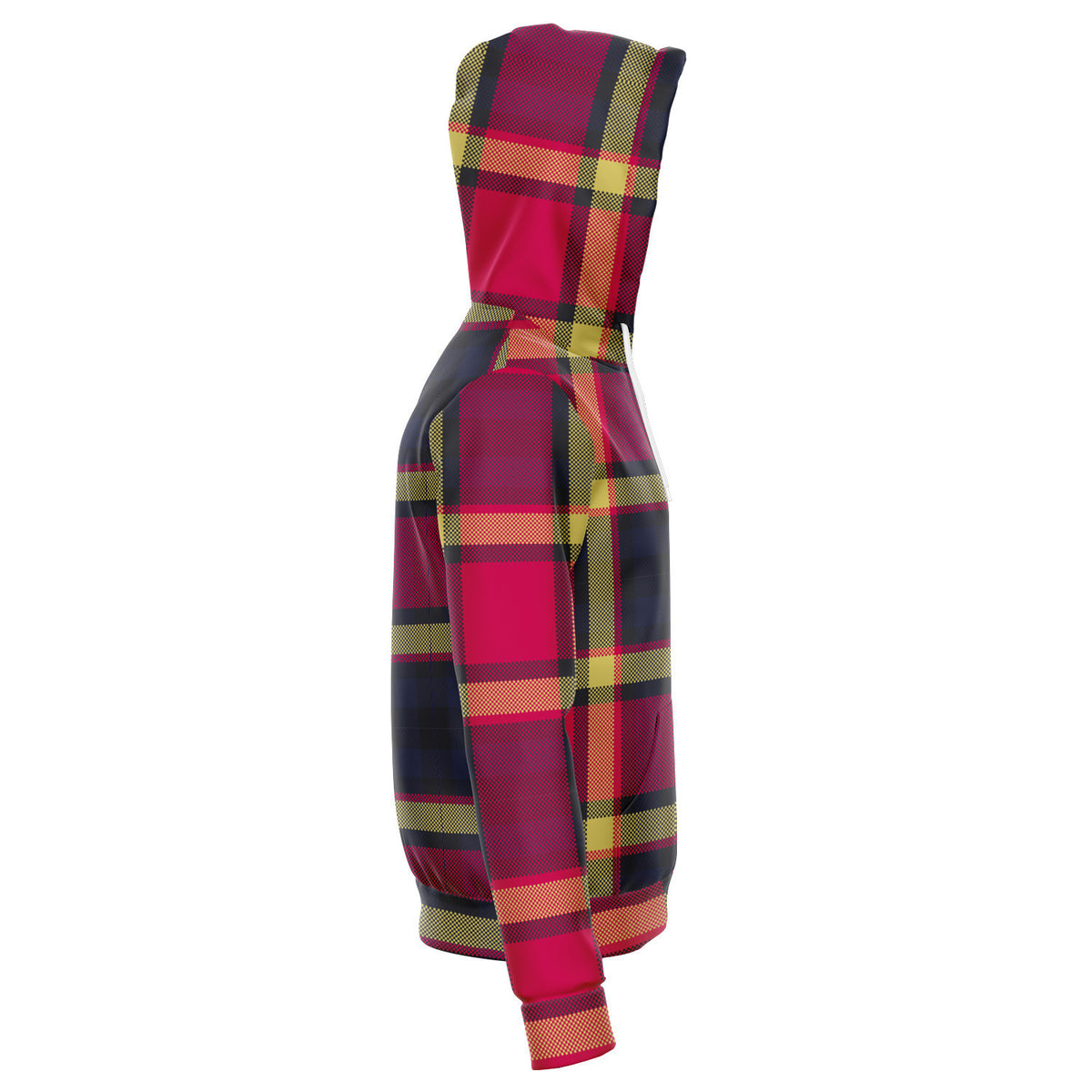 Red Tartan Zip Up Hoodie