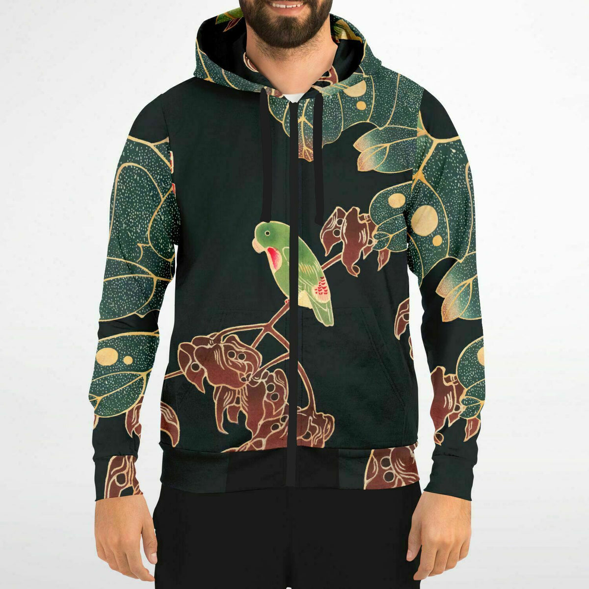 Vintage Japanese Art Athletic Hoodie for men or women