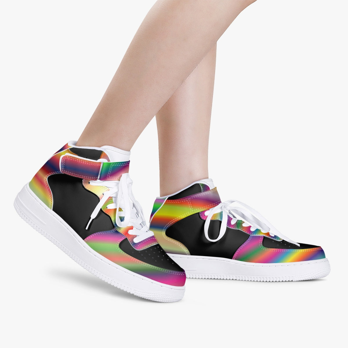 Hauts personnalisés arc-en-ciel