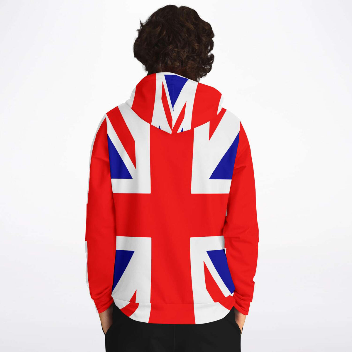 Union Jack Hoodie Cotton Blend