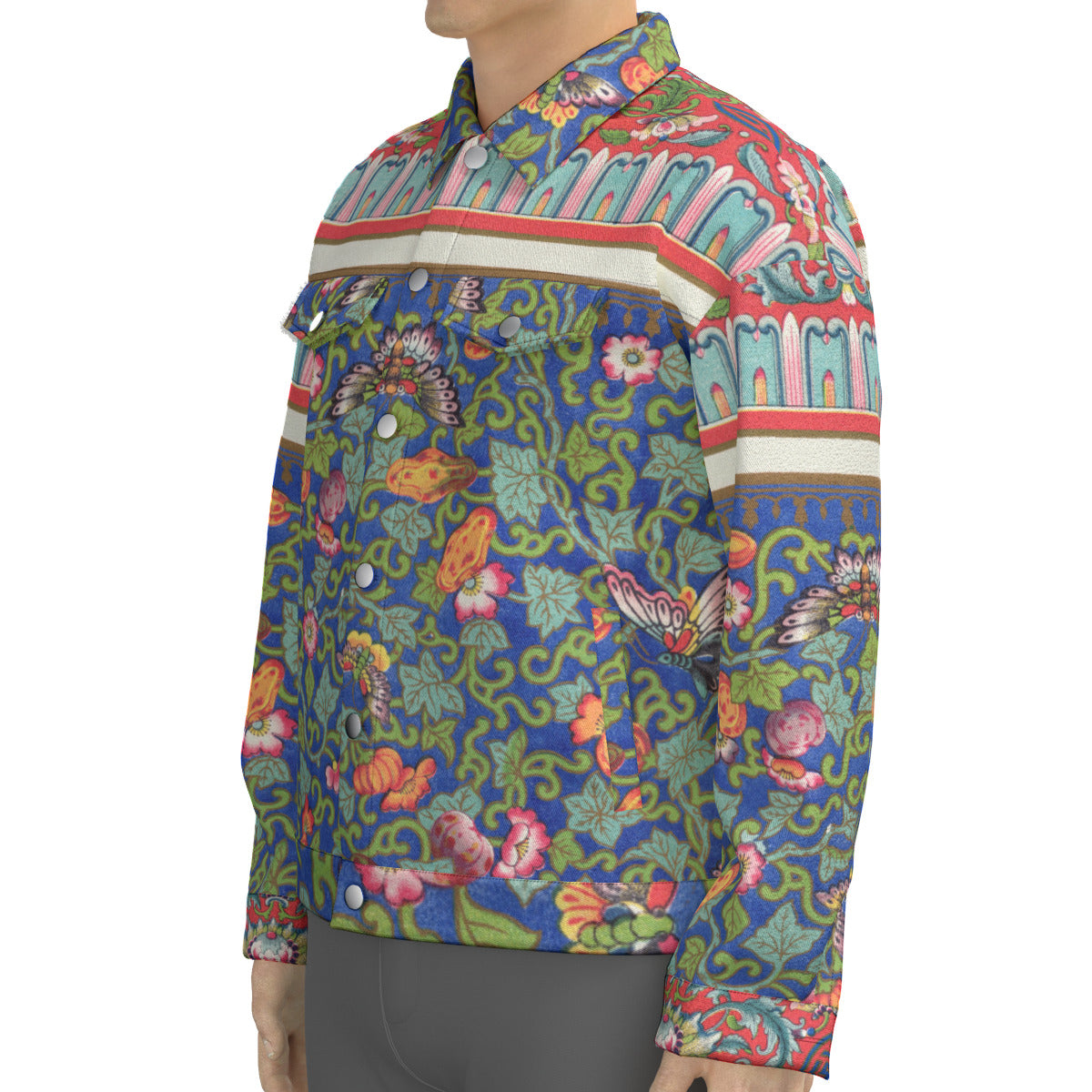 Art Nouveau Jacket Unisex Lapel Jacket 245GSM Cotton