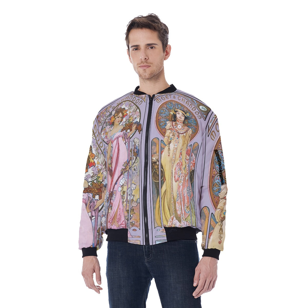 Alphonse Mucha Unisex Bomber Jacket
