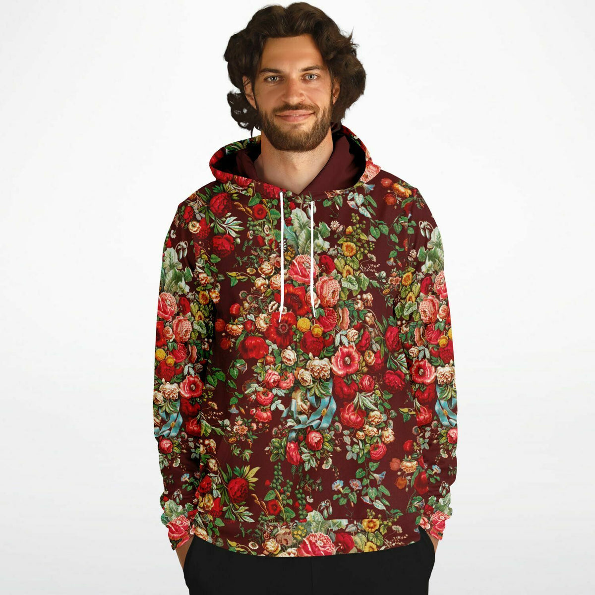 Lightweight hoodie - Art Nouveau Flowers Museum Collection