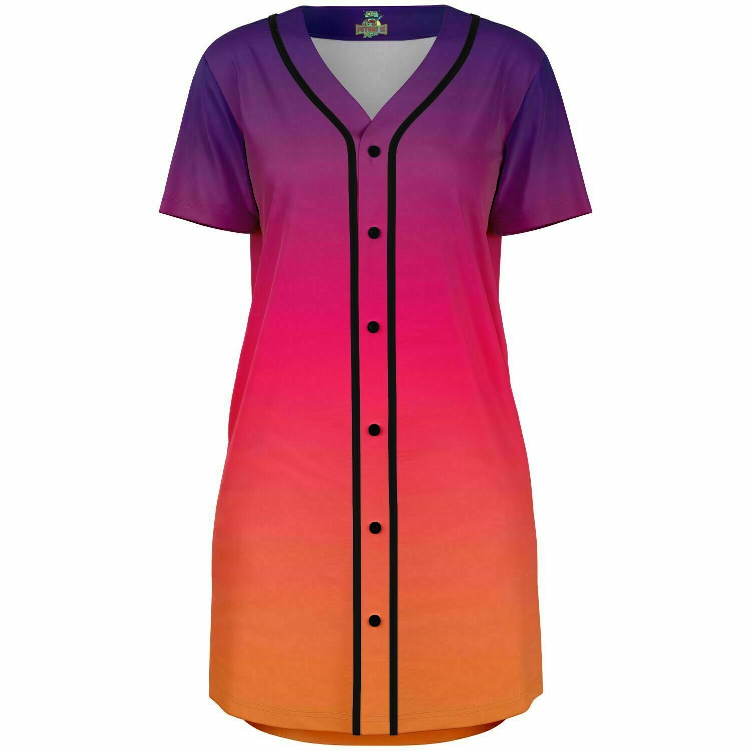 Baseball Jersey Dress - Midnight sunset