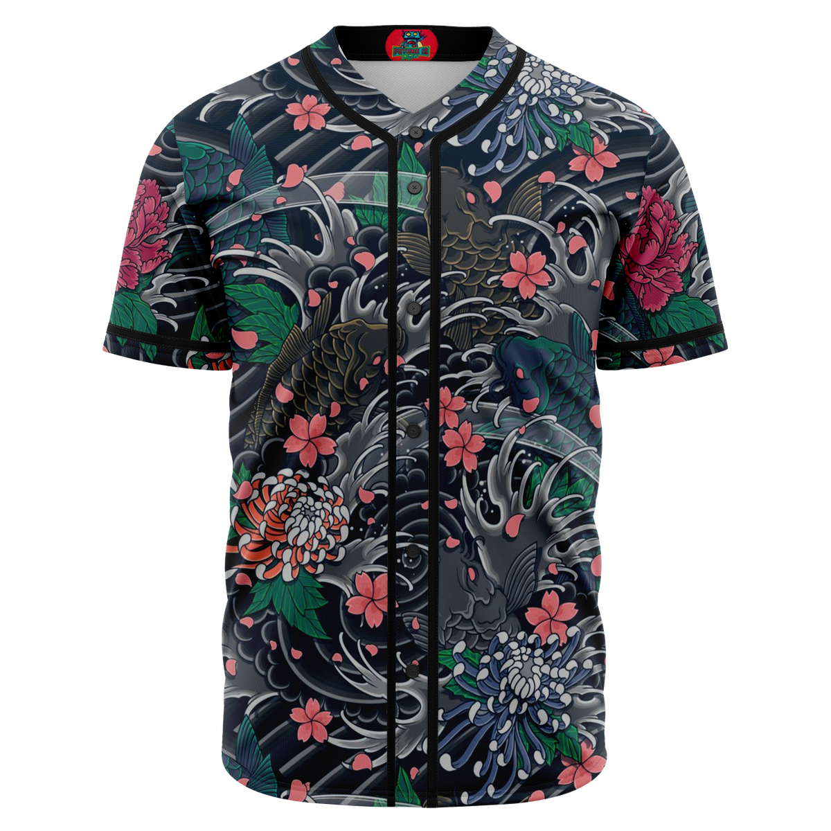 Japanese Tattoo Baseball Jersey front