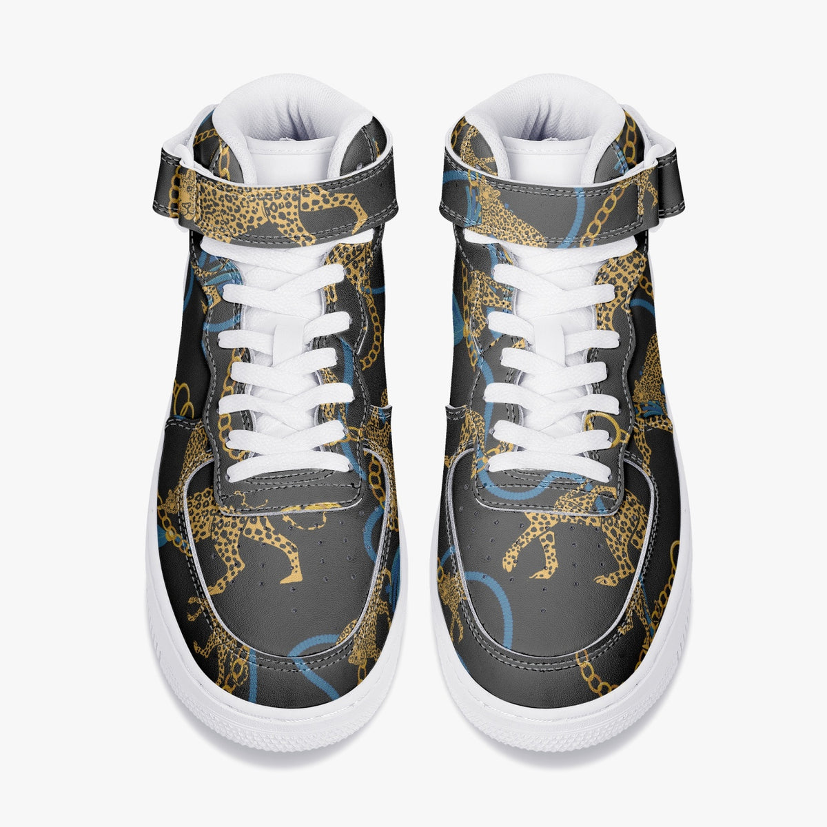 Art Deco Golden Leopard Hi Tops