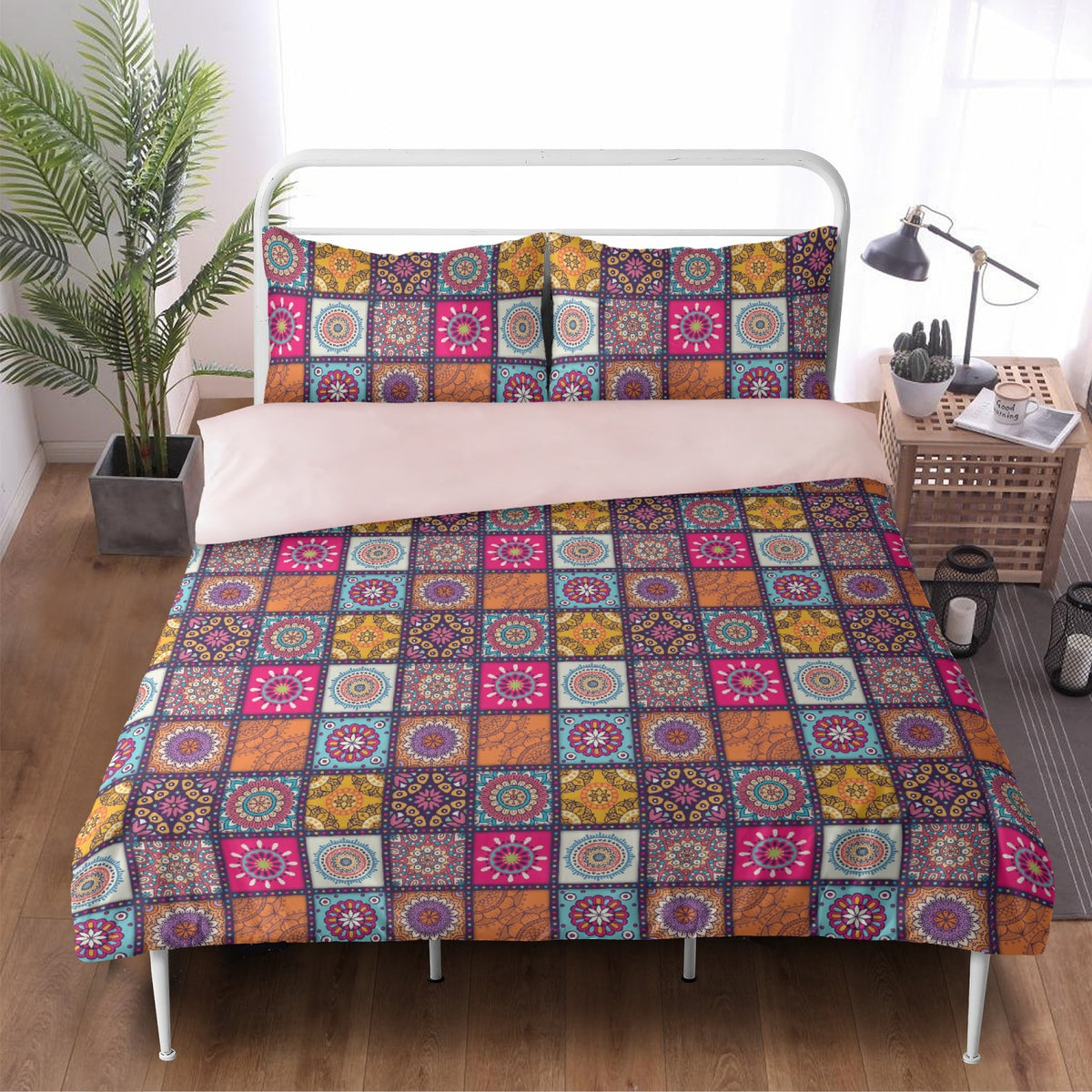 Boho-Bettwäscheset - Twin, Queen oder King