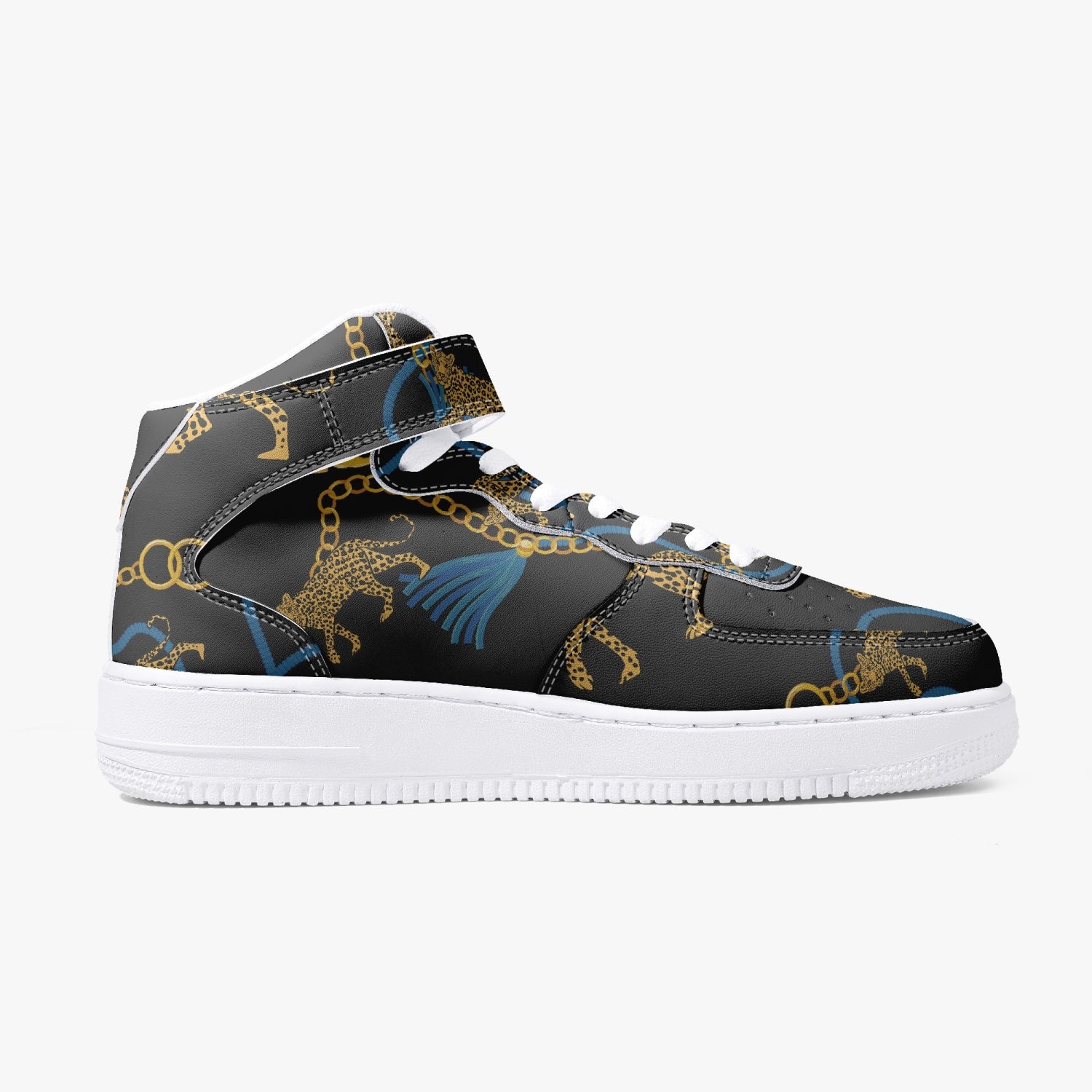 Art Deco Golden Leopard Hi Tops