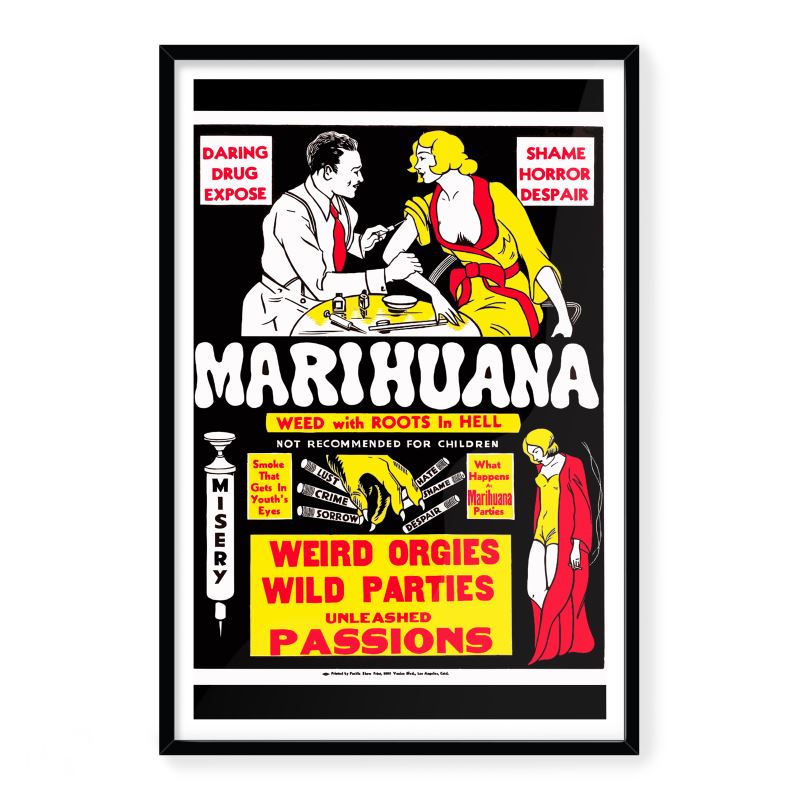 Vintage Anti-Marijuana Premium Art Print
