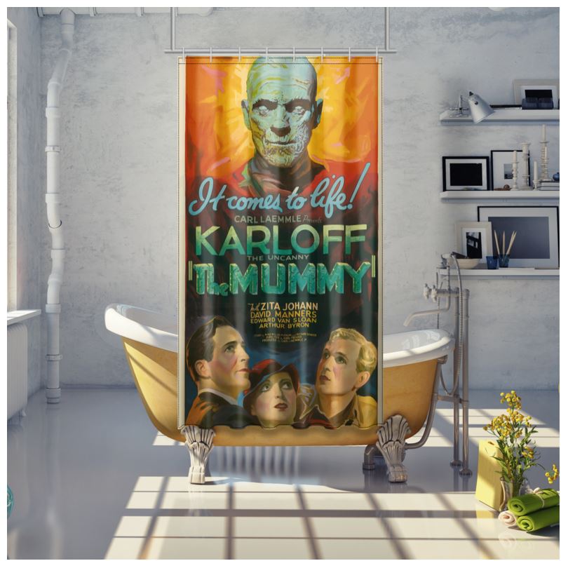 The Mummy Print Shower Curtain