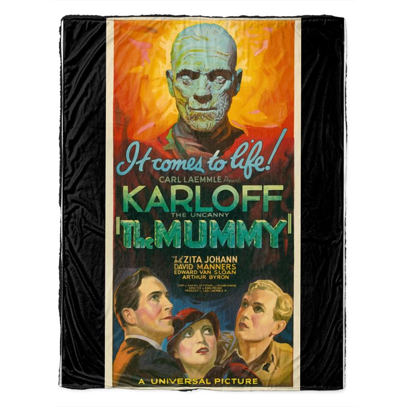 Velvet and Sherpa Throw - The Mummy