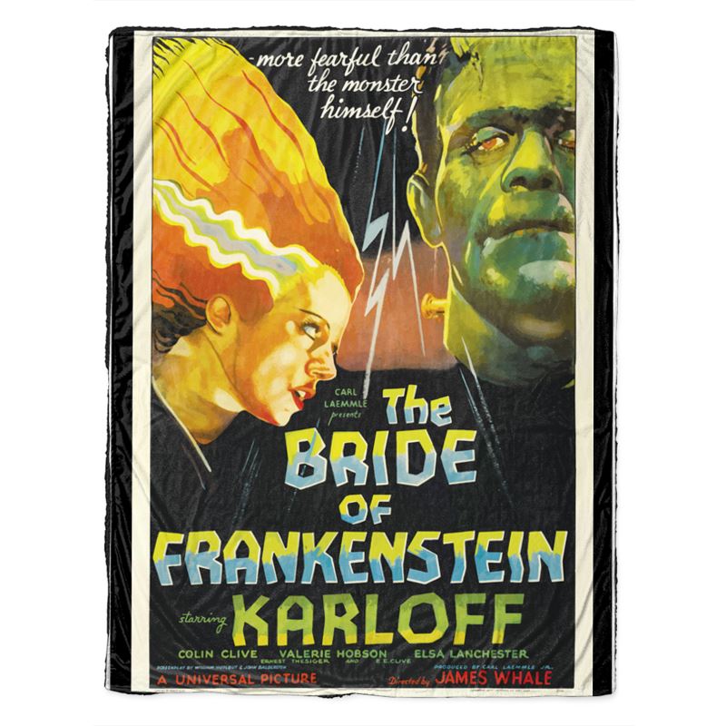 Sherpa-Überwurf aus Samt – Frankensteins Braut