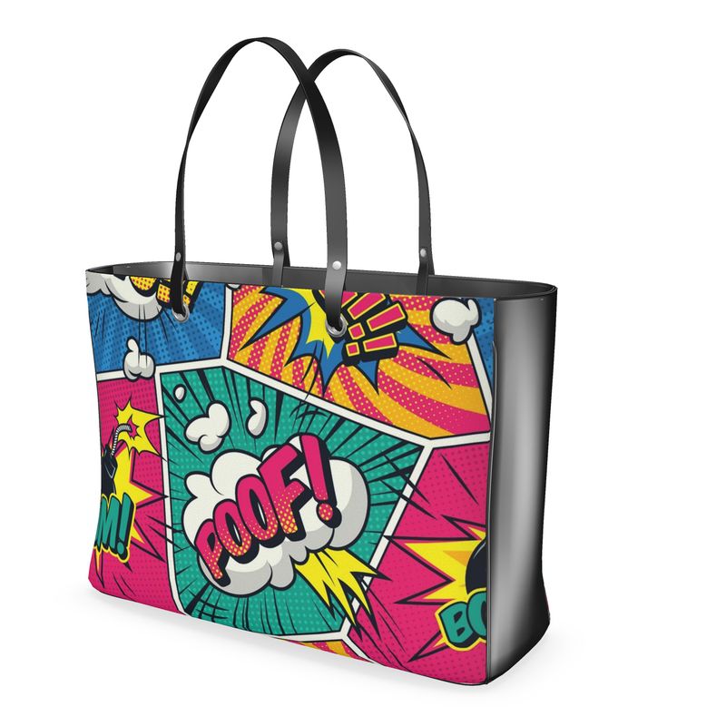 Pop Art Comic Print Premium Handbag