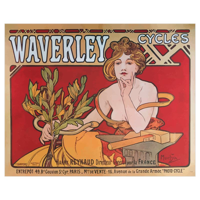 Alphonse Mucha Vintage Canvas Art