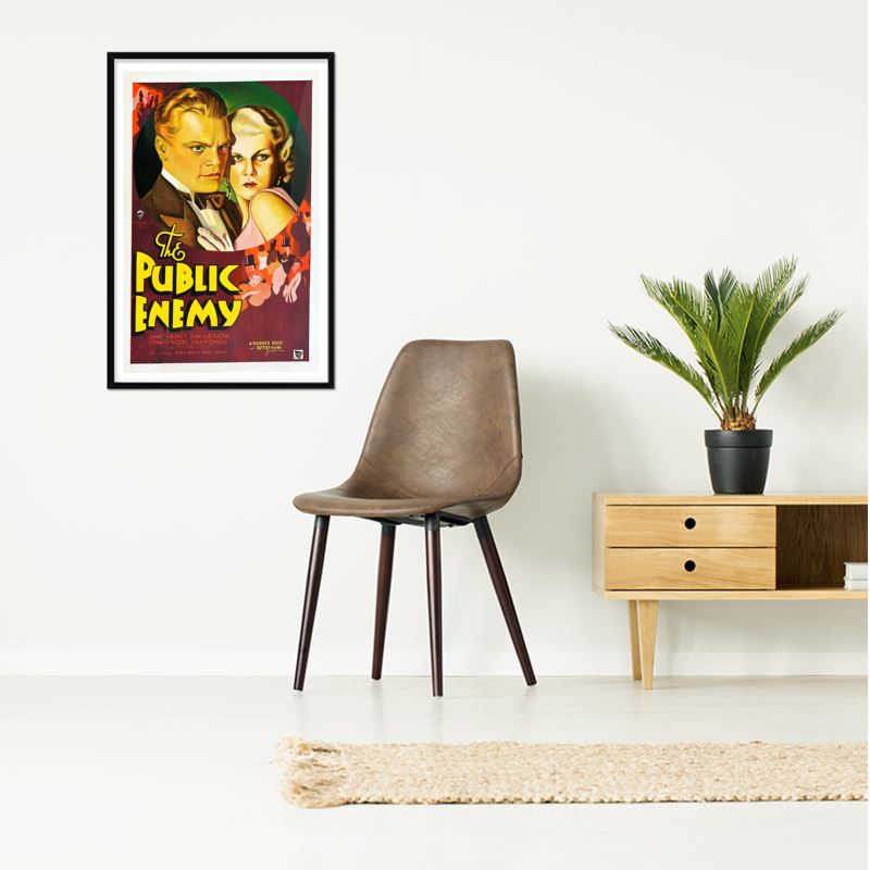 Film de gangster vintage &quot;Public Enemy&quot; 1931 Impression artistique