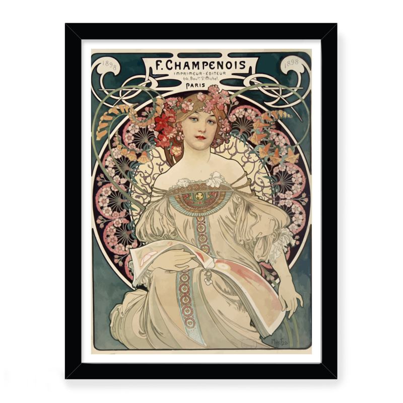 Vintage Alphonse Mucha Premium Art Print