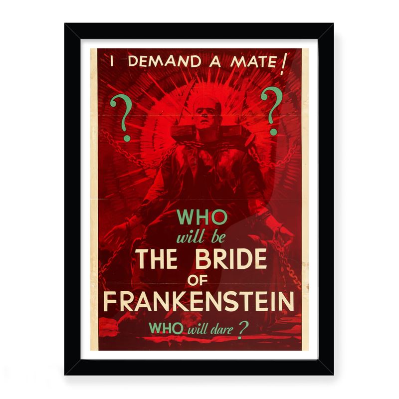 Frankensteins Braut - Vintage-Filmplakat