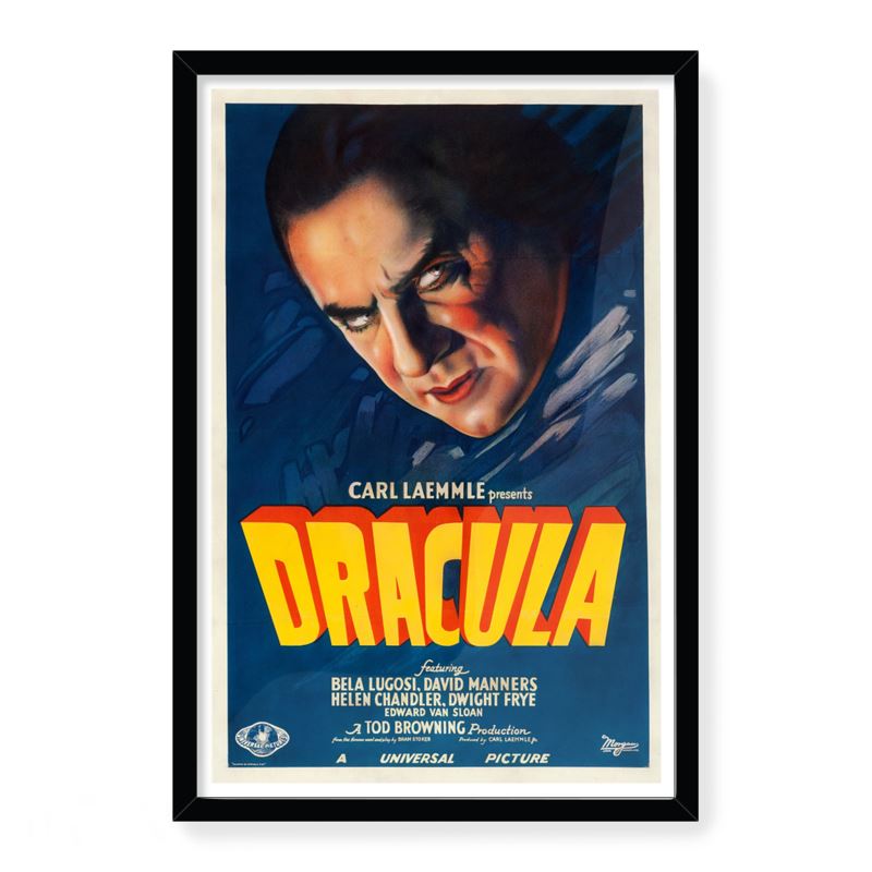 Poster klassischer Horrorfilme – Dracula mit Bela Lugosi