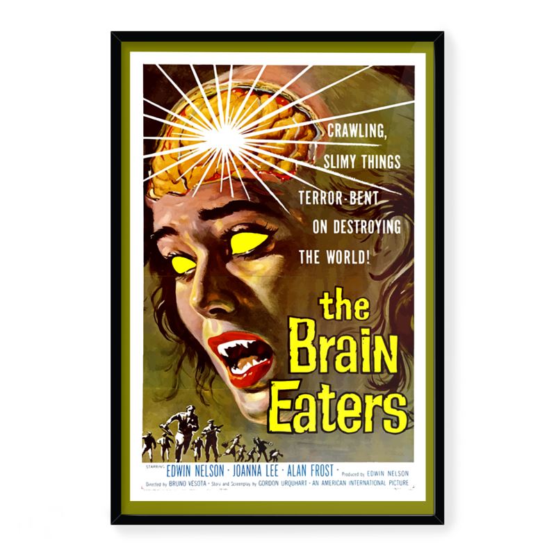 Vintage &#39;B&#39; Movie Art Print - Brain Eaters (Deluxe)