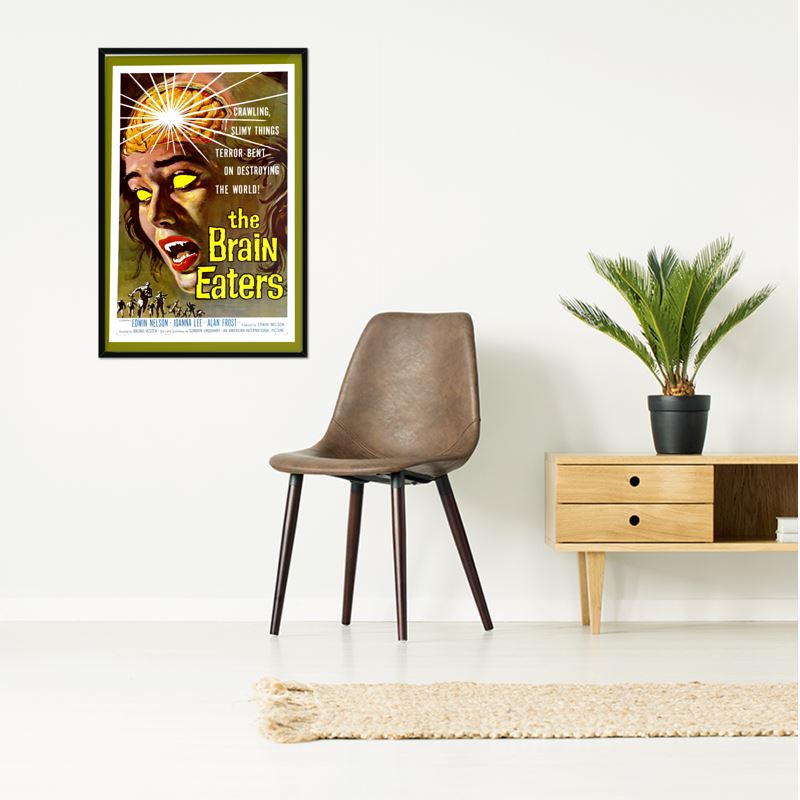 Vintage 'B' Movie Art Print - Brain Eaters (Deluxe)