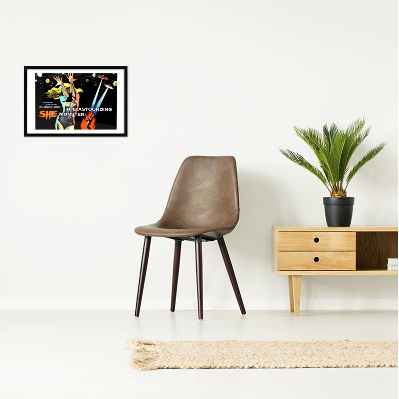 L&#39;étonnant film She Monster &#39;B&#39; Impression artistique