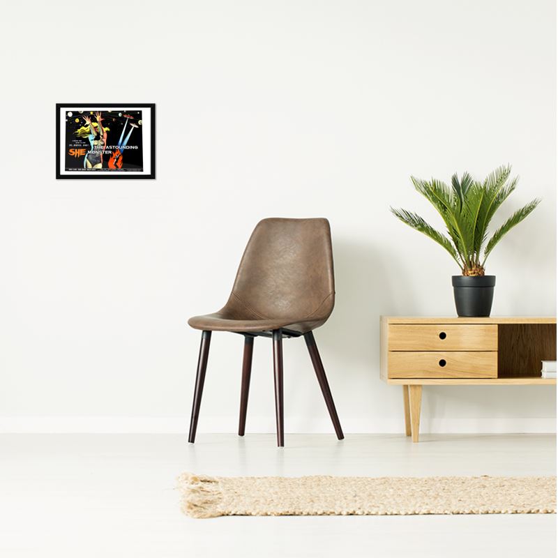 Vintage &#39;B&#39; Grade Movie poster Art - The Terrible She Monster