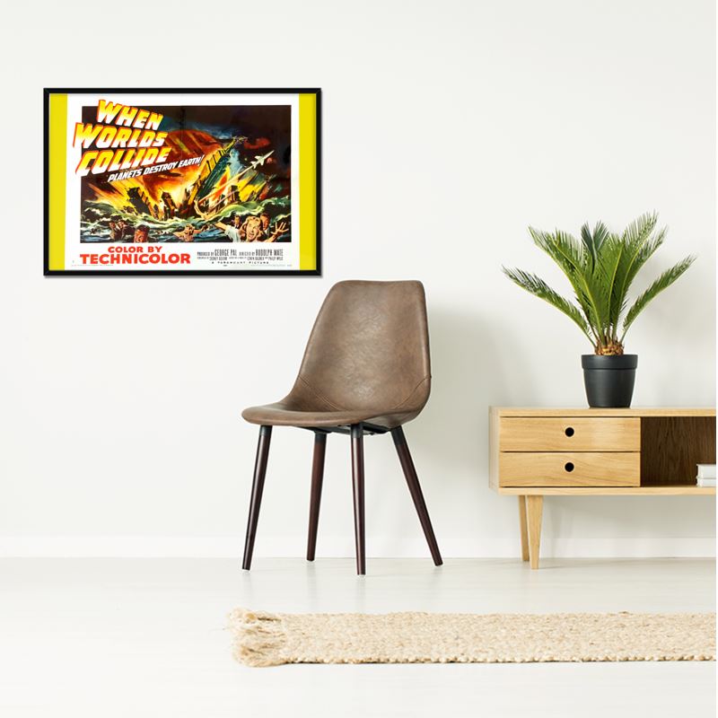 Affiche de film Vintage &#39;B&#39; Grade - Quand les mondes entrent en collision