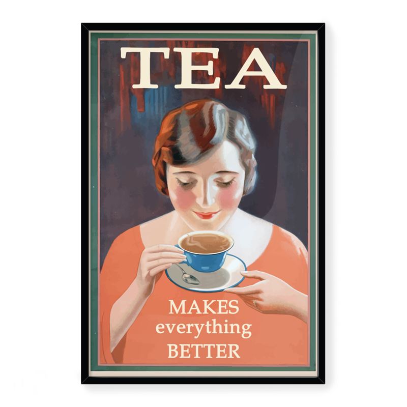 Vintage Tea Advert Art Print Large