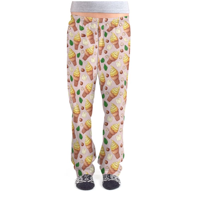 Damen Pyjamahose - Bananeneis